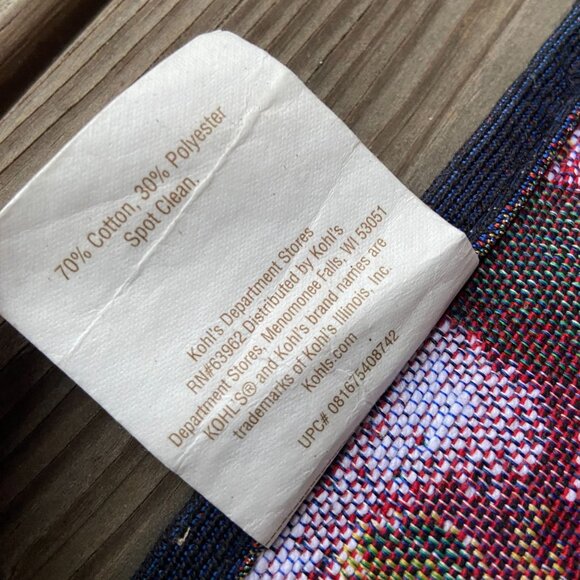 2 Vintage HOME CLASSICS 2000s Wine Bottle Grapes Embroidered Tapestry Placemats - Picture 6 of 6